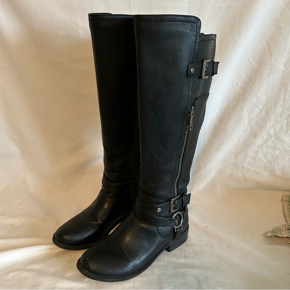 Classic Black Tall Riding Boots - Women's Size 6